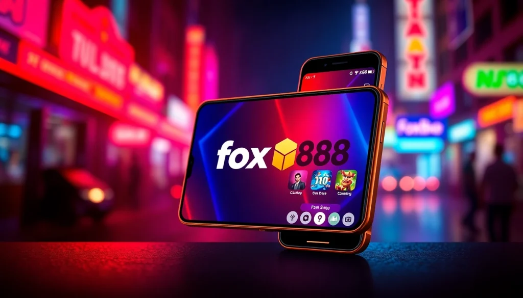 Experience the thrill of fox888 with our engaging app interface, highlighting live betting action.