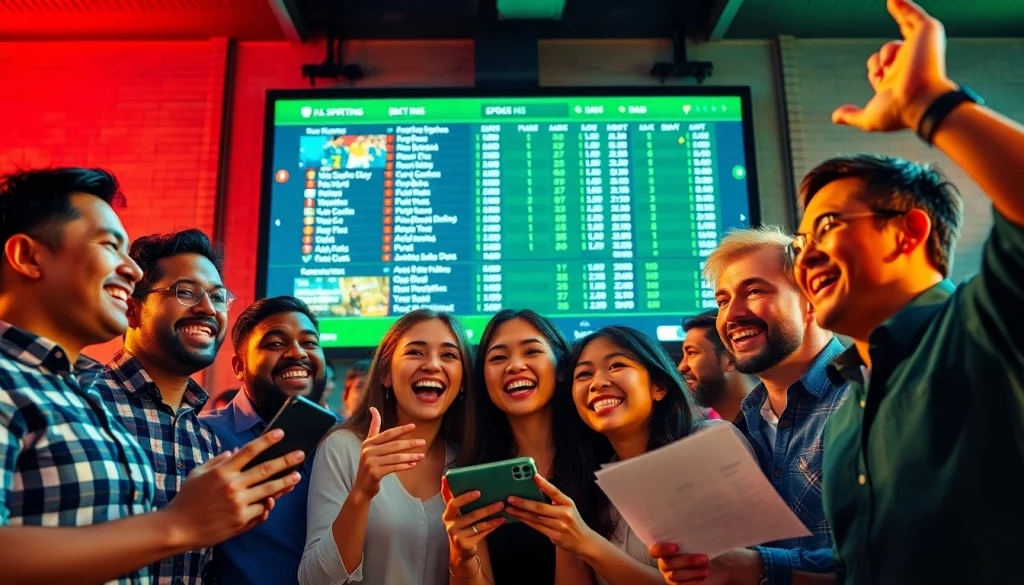 Enjoying an exhilarating sports betting experience at https://ok365.tw/ with friends and engaging energy.