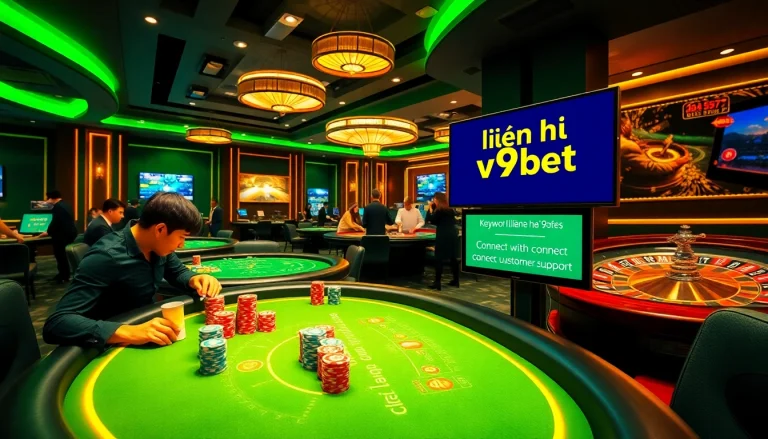 Engage with experts via liên hệ v9bet while enjoying thrilling poker and roulette games.