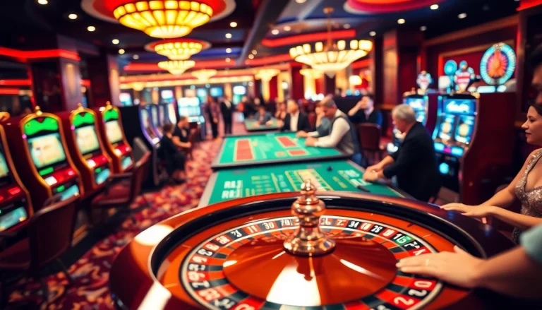Players enjoying an exciting gambling experience with roulette and poker at https://shbets.net/, showcasing the thrill of betting.