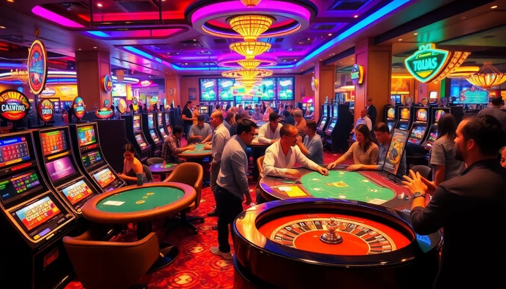 Experience the excitement of gambling at https://nhacaiuytin.place/ with vibrant casino tables, players, and thrilling activities.
